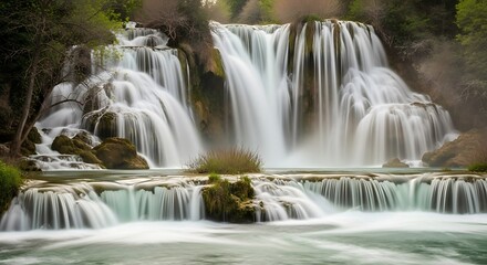 Obraz premium Skradinski Buk Waterfall in Krka National Park, Croatia.