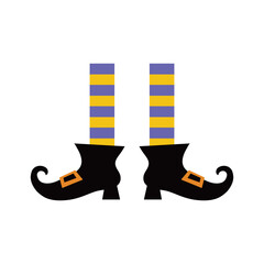Witch legs. halloween party celebration