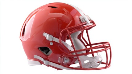 Fototapeta premium isolated american football helmet on white background for sports equipment, safety gear, athletics, and game competition conceptssports, football, helmet, equipment, safety, gear, protection, athlete,