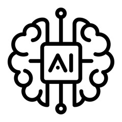 artificial intelligence brain ICON