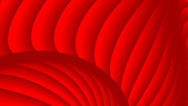 Layered Red Abstract Background with Curved Ribbons and Deep Shadows curves