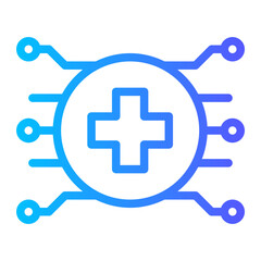 Fototapeta premium ai medical symbol icon