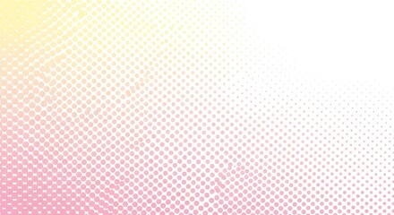 Soft Pastel Gradient Halftone Background Subtle Dotted Pattern with Yellow and Pink Hues Ideal for Design and Web Graphics
