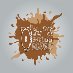 It's coffee o'clock t-shirt template time for a caffeine break
