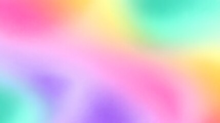 Obraz premium A visually striking abstract background featuring a harmonious blend of vibrant, blurred gradient colors in a dreamy, ethereal composition.