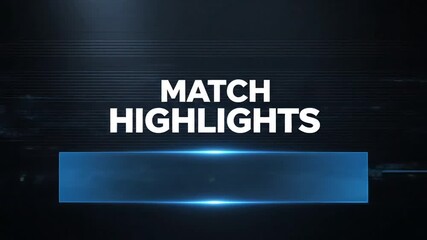 Match Recap Overview in Dynamic Graphic Format