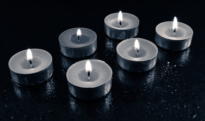 candles in the dark