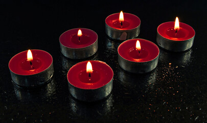 candles in the dark