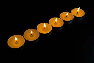 candles in the dark