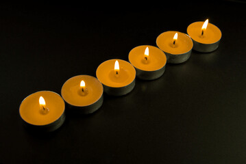 candles in the dark