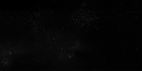 Fototapeta premium Starry rain on a dark window, with cosmic dust and abstract particles drifting through the blue night sky