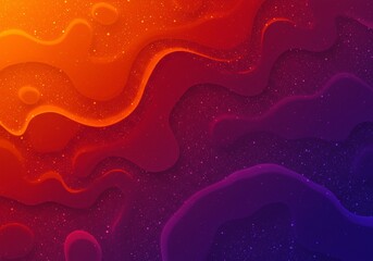 Vibrant Gradient Abstract Fluid Waves Background