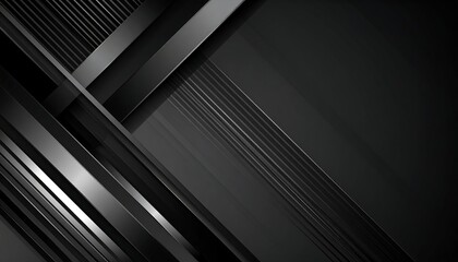 Obraz premium Abstract dark gray layered stripes