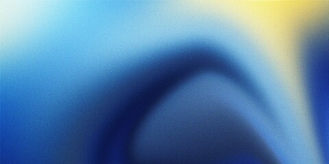 Abstract Gradient Blue and Yellow Swirl Background with Subtle Grain image photo