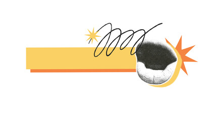 Pop collage style template base