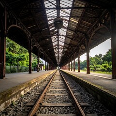 Empty train station platform (1)