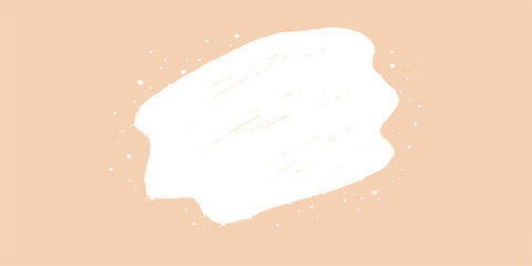 Abstract hand drawn brush strokes vector illustration on textured paper background