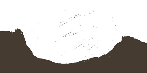 Black and white grunge paint texture background with ink splatter design