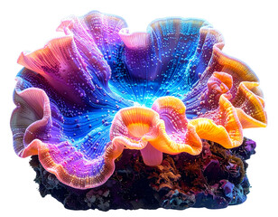 Bioluminescent Coral Flow transparent background