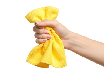 Yellow Cloth in Hand.