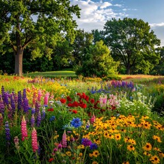 Colorful meadow at sunset (3)
