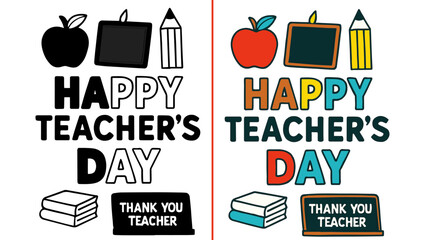 Teaching Is A Work Of Heart, colorful teacher illustration, teacher’s day chalkboard, thank you teacher, teacher’s day pencil, teacher’s day apple, teacher’s day books, teacher’s day paperclips,