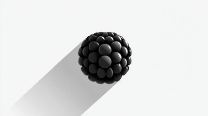 Dark sphere cluster with long shadow