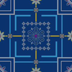 geometric ethnic pattern vector design