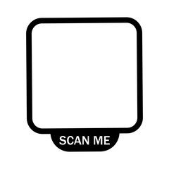 Scan Me Barcode Icon, Simple Icon Vector Design, best used for presentation, application, web and banner