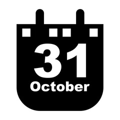 October 31 calendar icon