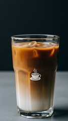 Iced Latte Coffee in Glass