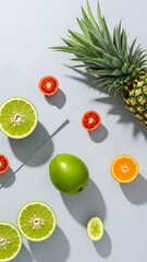 Citrus Fruit Flatlay Design