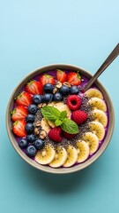 breakfast cereal with fruits