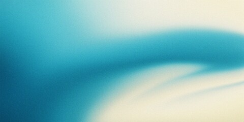 Abstract Swirls of Teal and Cream with Subtle Grain Texture background fluid