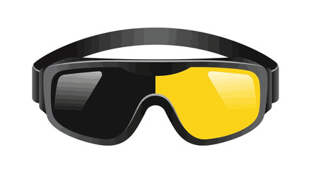 Modern Protective Goggles with Contrasting Lenses for Safety and Style