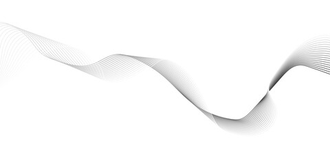 gray wave curve lines banner background design. Digital frequency track equalizer. Stylized line art background. modern soft luxury texture with smooth and clean vector subtle background illustration