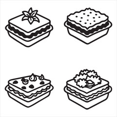 A Hearty Italian Vegetarian Lasagna, a Meatless Layered Baked Pasta Comfort Food Dinner with Rich Ricotta Cheese and Fresh Zucchini Vegetables