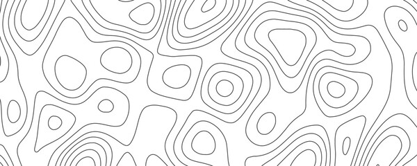 Topographic map pattern background vector. Abstract mountain terrain map background with abstract shape line texture. Vector illustration. Abstract contours form digital landscape