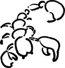 蠍座のイラスト