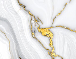 Abstract White and Gold Marble Texture