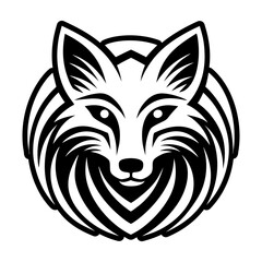A wild fox logo icon in glyph style
