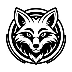 Glyph style icon showing a reynard head