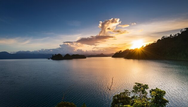 Sunset Over Lake Tempe In Sulawesi Indonesia S Peaceful Waters
