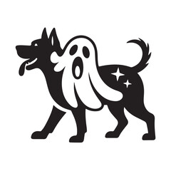  Cute Pug or French Bulldog in a bat costume holding a Jack-o'-lantern silhouette.