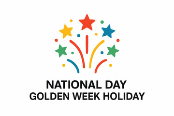 Fototapeta premium National Day Golden Week Holiday Celebration Design