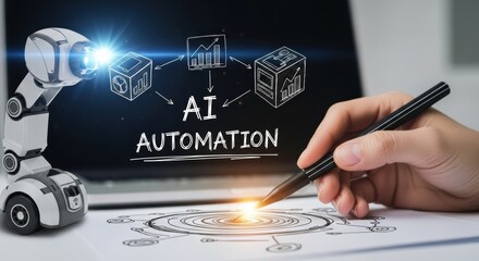 AI and automation inspire innovation and technology connecting intelligence with strategic system design