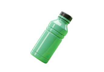 Vibrant green hydration bottle with sleek modern design, perfect for active lifestyles and health promotions