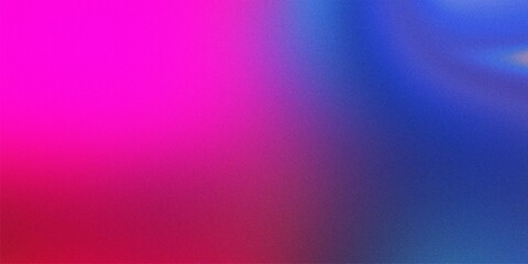 Bright Pink and Blue Gradient with Soft Focus and Grain Texture abstract background