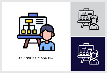 Risk Assessment icon  Vector Illustration 