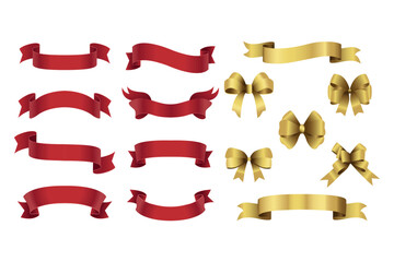 Ribbon banner set. Ribbons collection. ribbons. Vector ribbon
